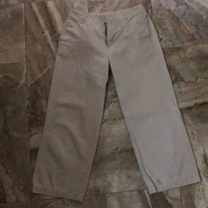Calvin Klein beige Capri pants